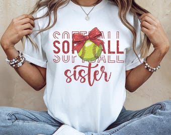 Softball Sister Distressed PNG, Sports Sister Design, Baseball Sister PNG, Instant Download, Digital Download