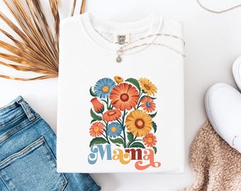 Mama PNG z kwiatami, kwiatowy clipart, element rzemiosła cyfrowego, projekt na Dzień Matki, ilustracja do druku