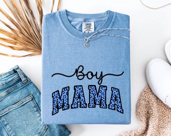 Mama chłopca PNG, Wzór w panterkę PNG, Nowy projekt mamy chłopca, Pobieranie cyfrowe, Grafika do druku, Pomysł na prezent na Dzień Matki