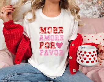 More Amor Por Favor Pink Trendy PNG, Trendy Pink Girly Wall Art PNG , Bedroom Dorm Room Aesthetic, Varsity Distressed Font PNG