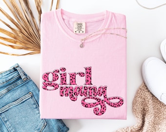 Mama dziewczynki PNG, pobieranie cyfrowe, różowy clipart mamy dziewczynki, grafika macierzyństwa, projekt do druku, sztuka mamy dziewczynki