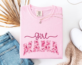 Mama dziewczynki PNG, pobieranie cyfrowe, clipart mamy z nadrukiem w różową panterkę, grafika macierzyństwa, projekt do druku, sztuka mamy dziewczynki, nowa mama PNG