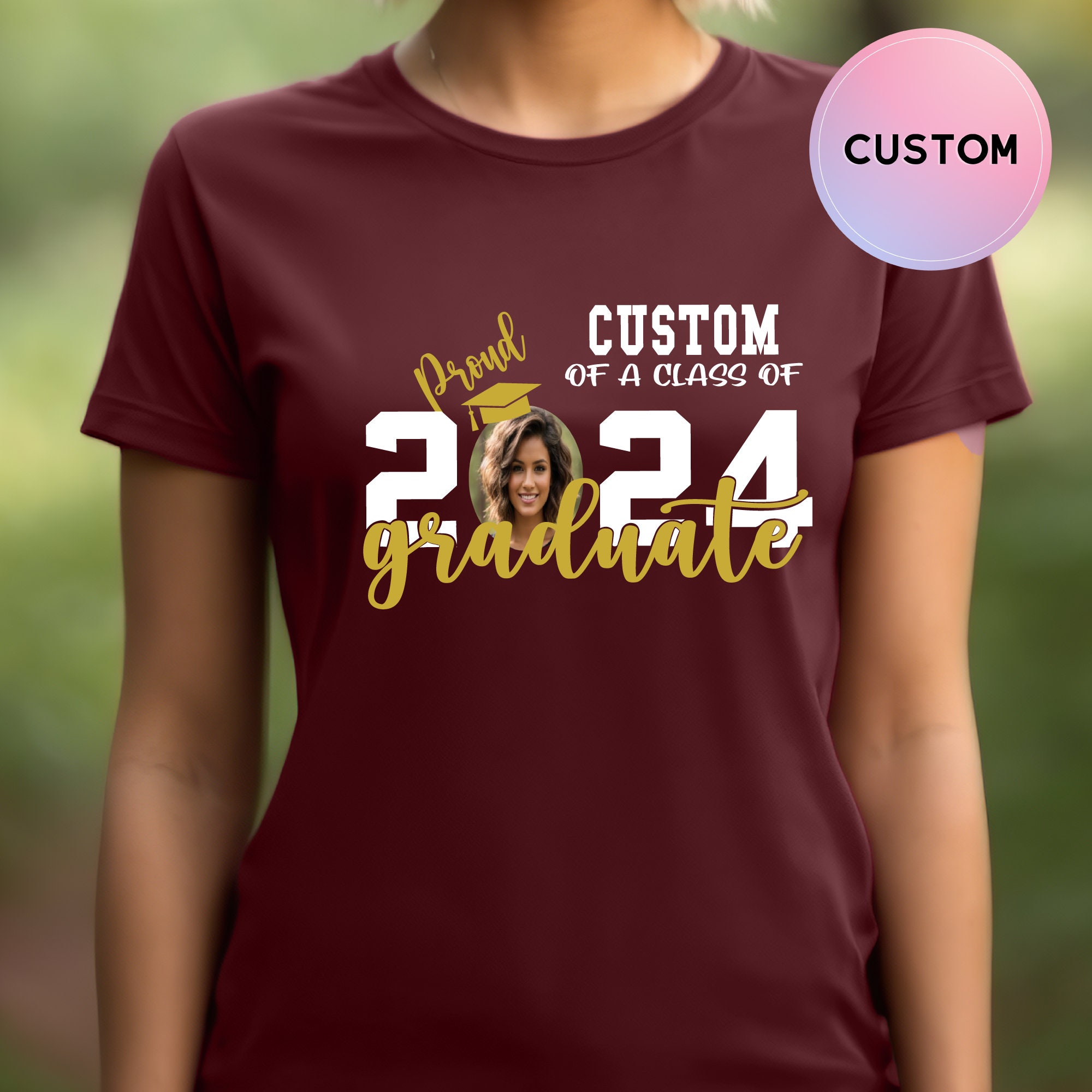 Custom Graduation Shirt, Proud Family of a 2024 Graduate T-Shirt, Graduate Friends Tee, Graduation Family Squad, Senior 2024 Tshirt