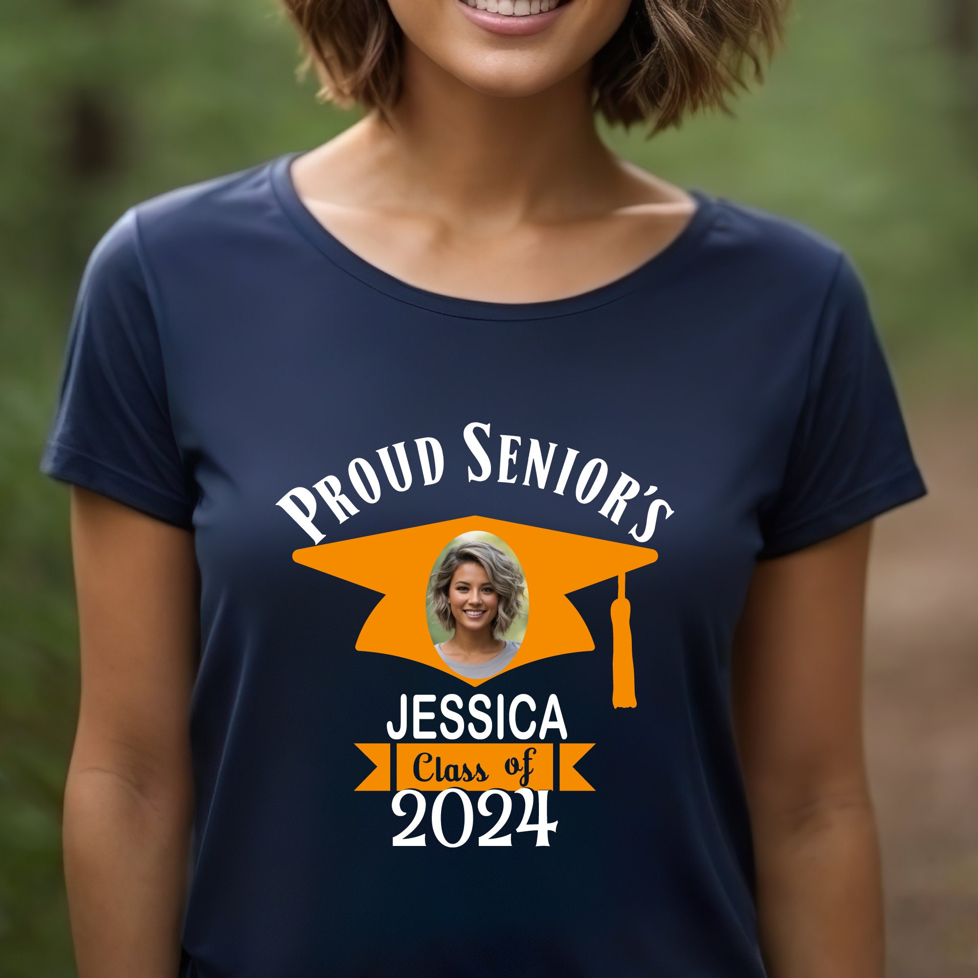 Custom Proud Senior 2024 Shirt, Proud Family of Class 2024 T-Shirt, Graduate Friends Tee, Graduation Family Squad, Senior 2024 Tshirt