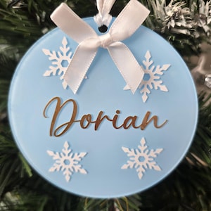 Personalized Christmas bauble | Personalized Christmas gift | Christmas baubles with names | Christmas decoration | Baby&#39;s first Christmas