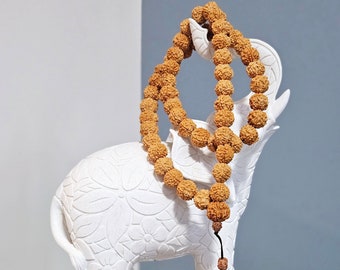 Genuine 5 Mukhi Rudraksha Prayer Beads, Yoga Meditation Protection