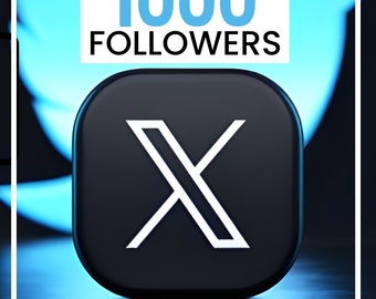 Get Real 1000 Twitter, X Followers