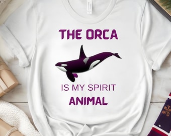 Orca Is My Spirit Animal Shirt, Vintage Killer Whale Design