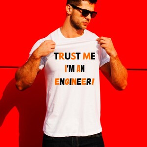 Camiseta "Confía en mí, soy ingeniero" / Camiseta divertida para papá ingeniero / Regalo para papá ingeniero / Camiseta de ingeniero para el Día del Padre / Camiseta de ingeniería retro