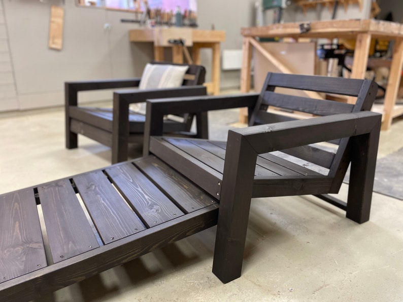 DIY Outdoor Lounge Chair Woodworking Plans (digital Download) - Etsy