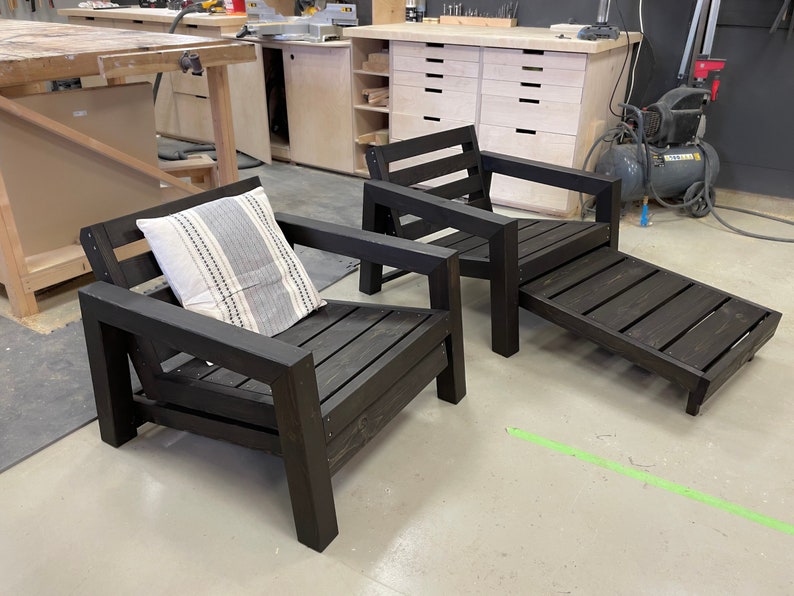 DIY Outdoor Lounge Chair Woodworking Plans (digital Download) - Etsy