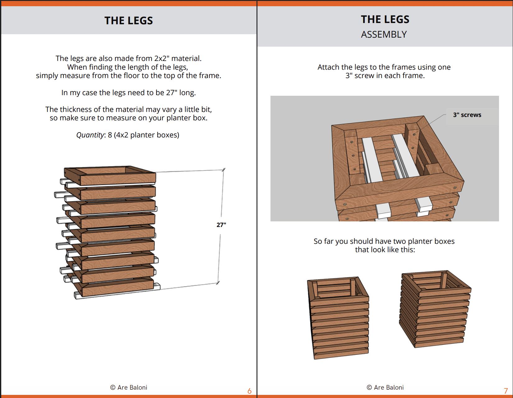 DIY Planter Box With Bench Woodworking Plans (PDF Download) - Etsy