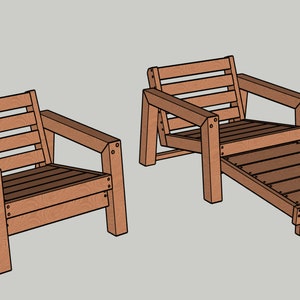 DIY Outdoor Lounge Chair Woodworking Plans (digital Download) - Etsy