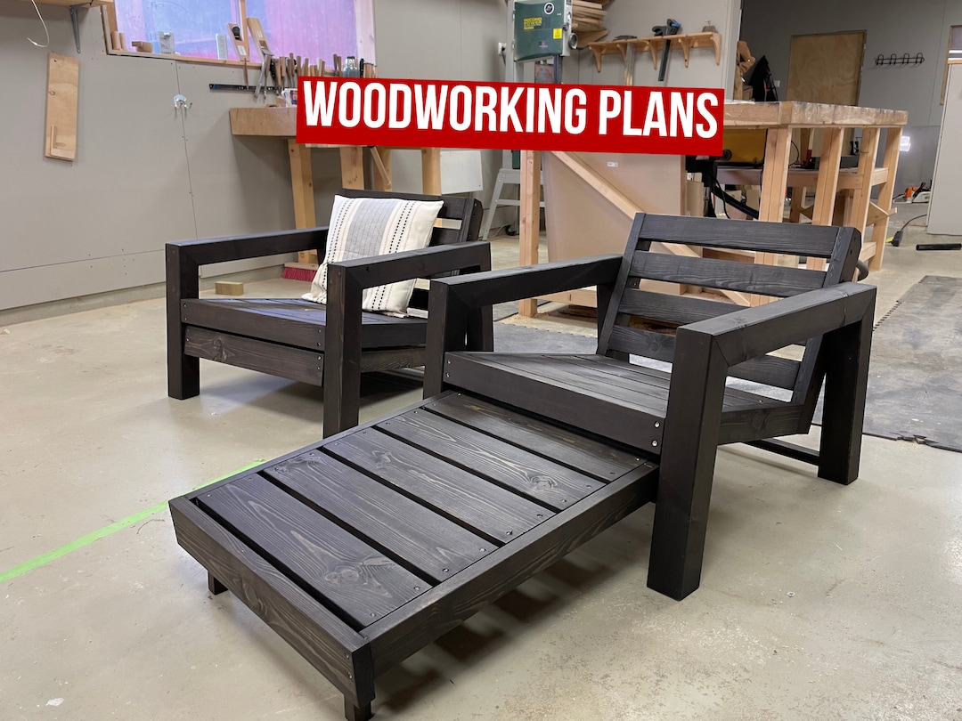 DIY Outdoor Lounge Chair Woodworking Plans (digital Download)