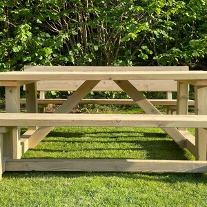 Outdoor Dining Table Plans, Woodworking Plans, Outdoor Furniture, Farm Dining Table, Instructions image 7