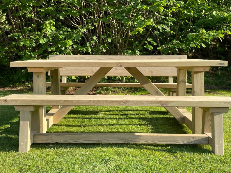 Outdoor Dining Table Plans, Woodworking Plans, Outdoor Furniture, Farm Dining Table, Instructions image 7
