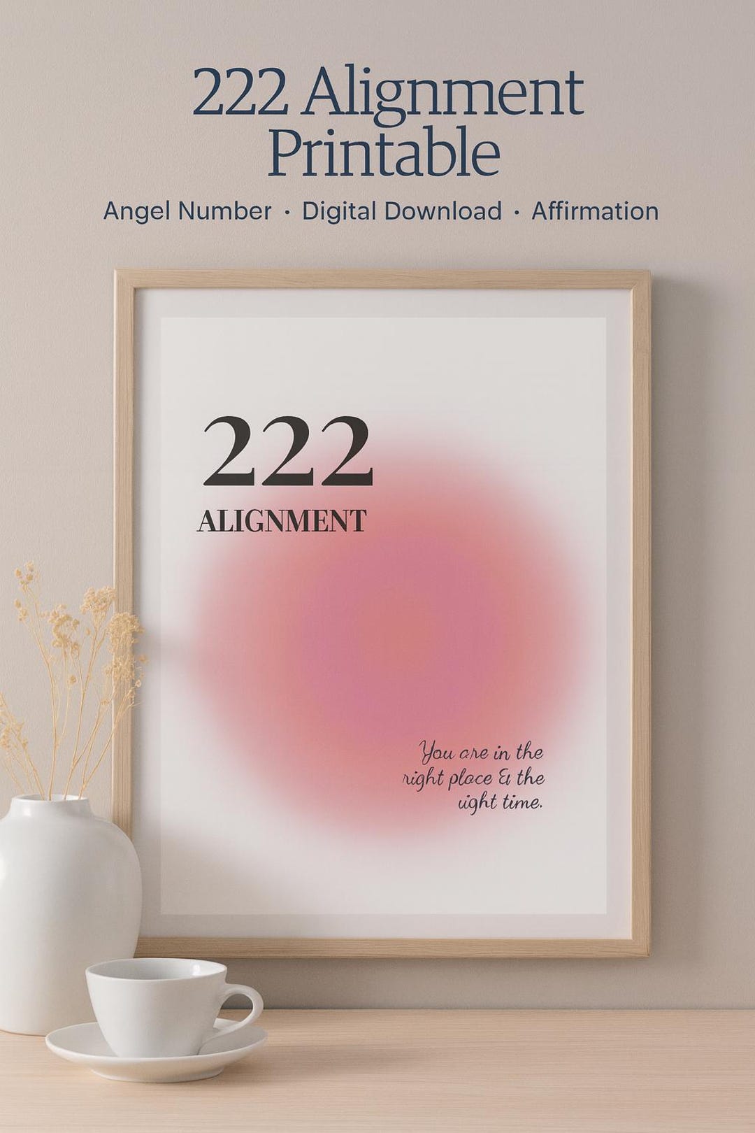 Alignment 222 222 Alignment Printable | Angel Number Wall Art | Spiritual Digital ...