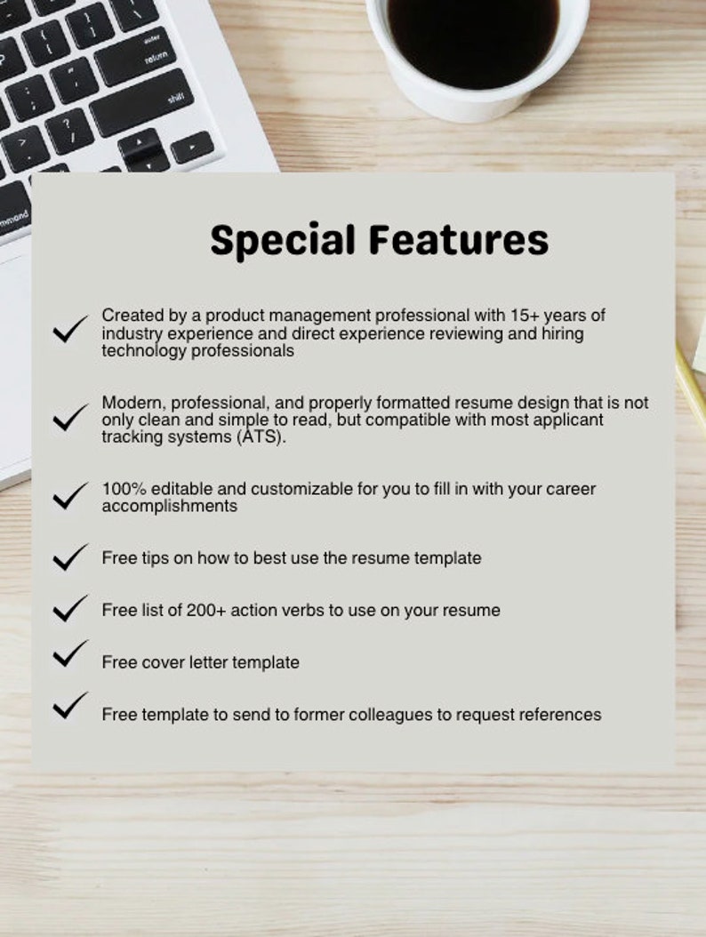 Product Manager Resume Template for Google Docs Technology Professional ...