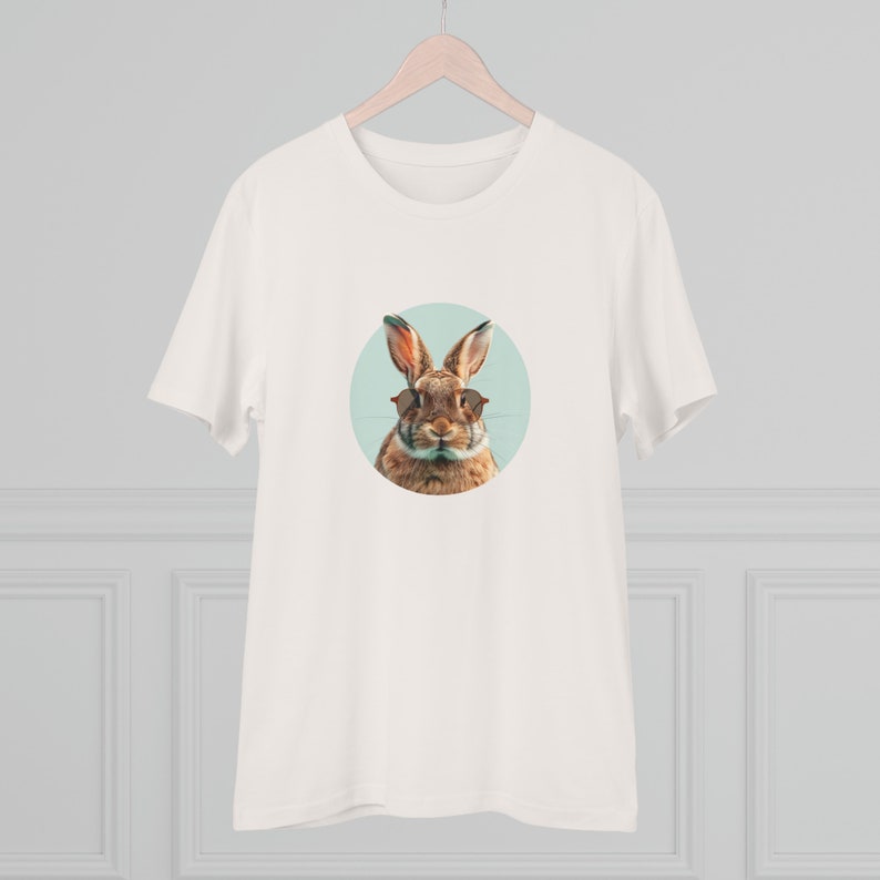 Hasencoolness Von der Natur inspirierter Stil Ostergeschenk Bio-T-Shirt Unisex Bild 7