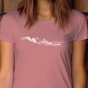 Daydreamer Tee, Cloud Graphic Tee, Cotton T-shirt, Unisex Tee, Positive Graphic Tee, Sky T-shirt, Positive Vibe T-shirt, White Cloud Tee