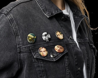OXOXO Love, Jeffrey, Set of pin buttons