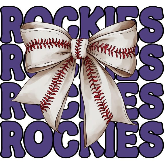 Rockies Baseball 300 DPI PNG Digital file for downloading. Perfect for sublimation or DTF. Can be customized for any team/color