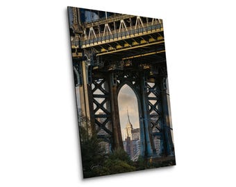Empire State Foto, NYC Skyline, kultiges Stadtbild, Urban Fotografie, New York Dekor, NYC Poster - Druck/Leinwand/Acryl/Metallwand-Kunst