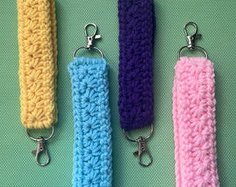 Crochet Key Chain Wristlet -Beautiful Key Fob