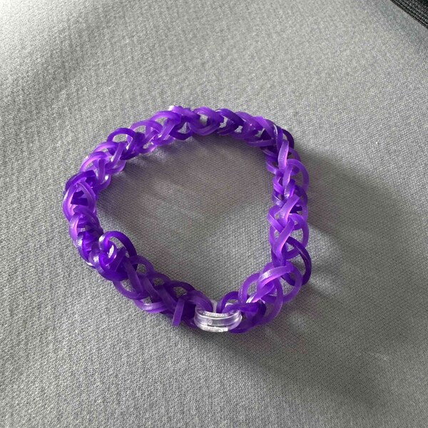 Royal Purple Loom Bracelet - Majestic Elegance in Purple