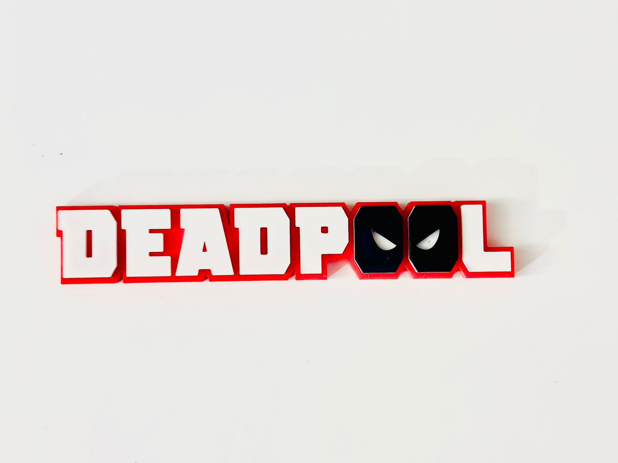 DEADPOOL 3D Logo Display - Etsy