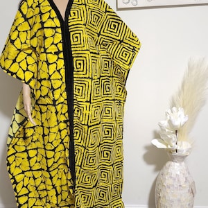 African Ankara Boubou dress| Danshiki | Kaftan| African print dress | Velvet | Boubou| Ankara | Rich Aunty