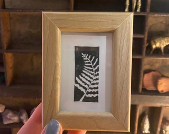 Easel Backed Frame for Small 2x3 Print in Natural Wood