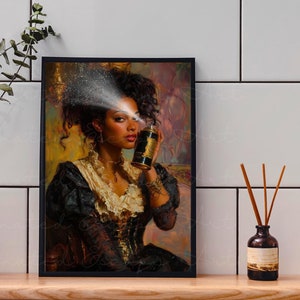 STINKY | Funny Black Bathroom Art, African American Woman Wall Art, Vintage Restroom Art, Sarcastic Bathroom Decor, Take A Seat, Printable