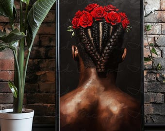 CONSERVAZIONE / Arte murale digitale raffigurante un uomo nero, Arte moderna raffigurante un uomo nero, Opere d'arte stampabili raffiguranti uomini neri, Decorazioni urbane afroamericane, Pittura, HD