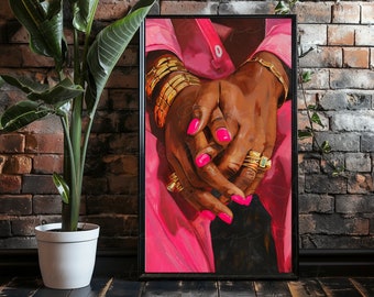 THE PYNK | Queer Black Wall Art Digital, LGBTQ Art Prints, Black Woman Art, African American, Queer Art, Androgenous Fashion, Lesbian