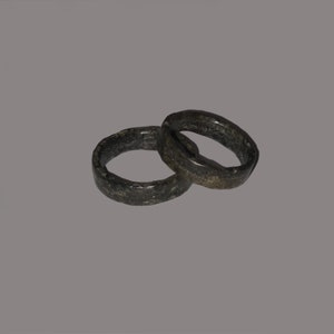 Handmade Granite Ring Sizes US-10 (21mm) & Us-10 (22mm), Made from Recycled Granite Countertop, Each Ring Unique