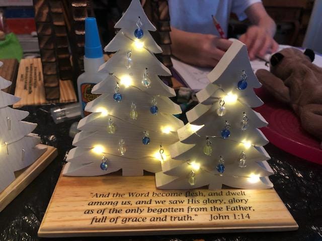 17 Dazzling Christmas Lights Ideas to Illuminate Your Season: Festive Sparkle for Every Home 11 Handmade Wooden Christmas Tree with Scripture Engraving Options and…