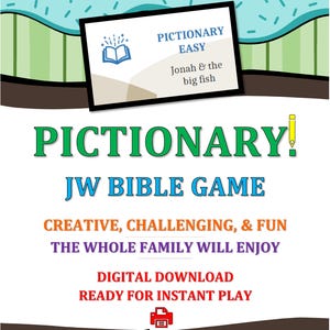 Juego de Pictionary de la Biblia de JW para la noche de adoración familiar