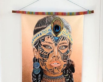 “Tribal Woman” Tapestry