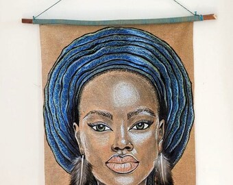 “African Woman” Tapestry