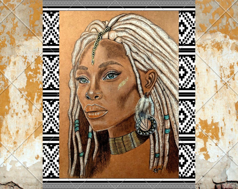 Carte postale Femme Dreadlocks image 1