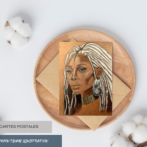 Carte postale Femme Dreadlocks image 2