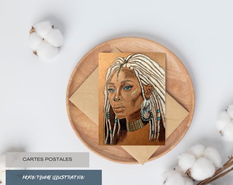 Carte postale Femme Dreadlocks image 2