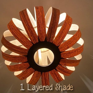 Pumpkin Light Wooden Pendant Ceiling Shade image 7