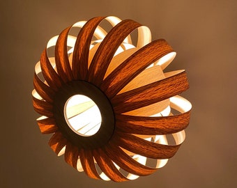 Pumpkin Light - Wooden Pendant Ceiling Shade