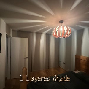 Pumpkin Light Wooden Pendant Ceiling Shade image 6