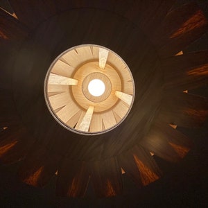 Pumpkin Light Wooden Pendant Ceiling Shade image 10