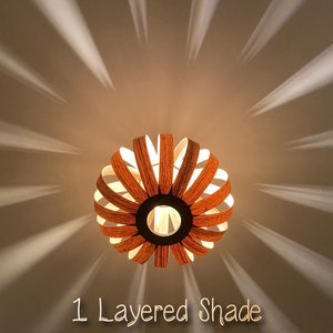 Pumpkin Light Wooden Pendant Ceiling Shade image 2