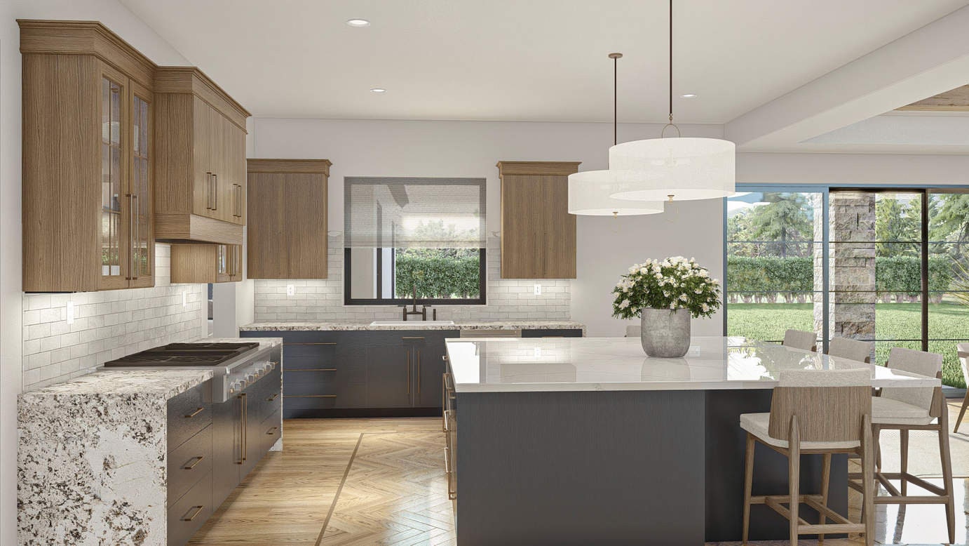 Kitchen Interior Design, Kitchen 3D Rendering, 3D Architectural ...
