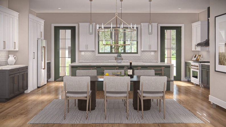 Kitchen Interior Design, Kitchen Renovation, Custom Kitchen Design, 3D ...